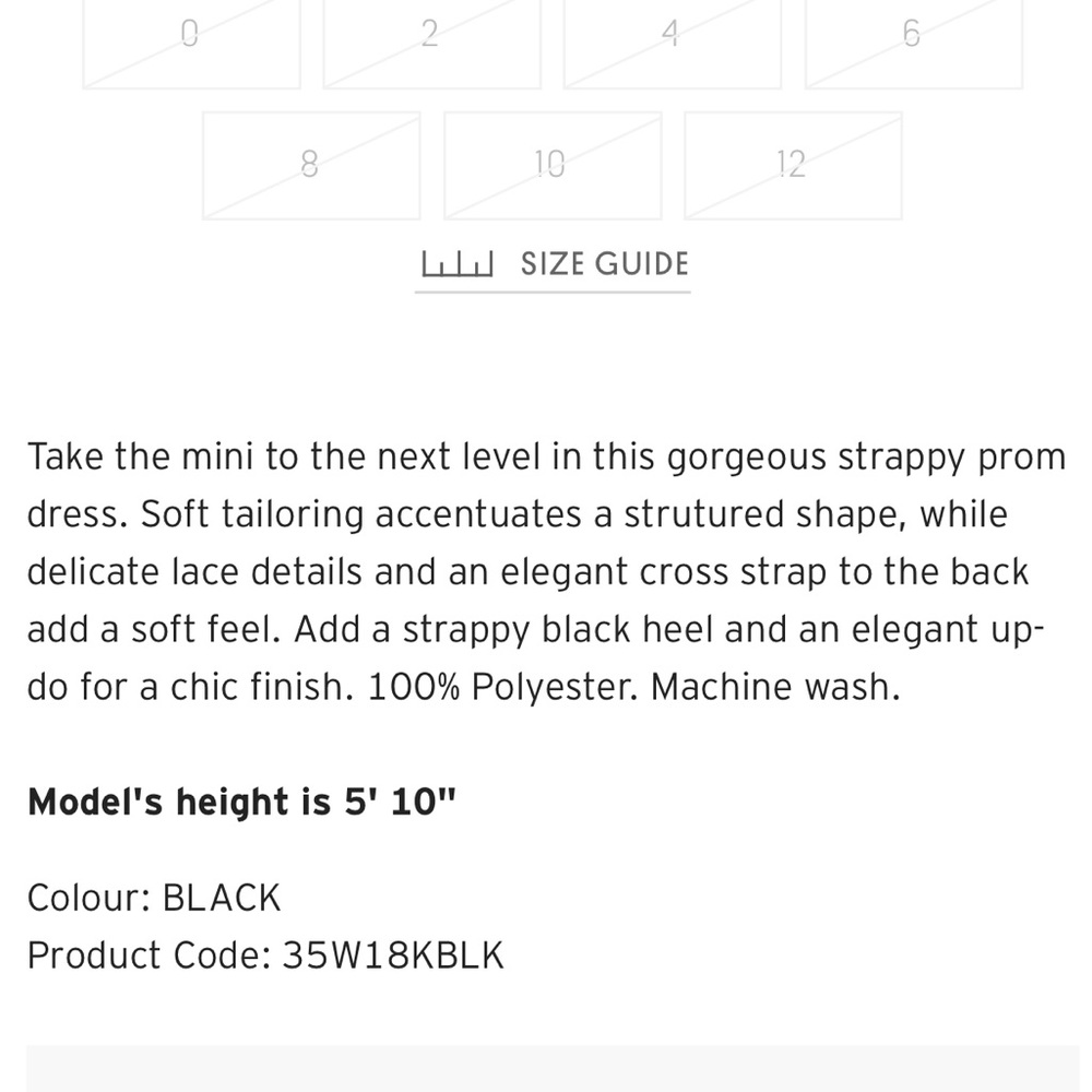 New TopShop Black Lace Chain Loop Prom Dress 2 - Picture 4 of 7